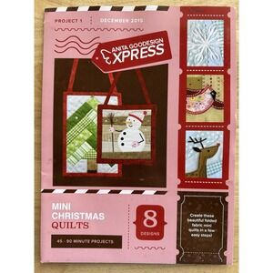 Mini Christmas Quilts - Anita Goodesign Express Project 1 Machine Embroidery CD